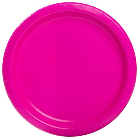 20 Neon Pink 9" Plates