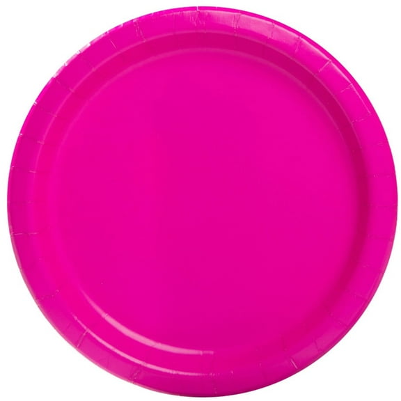 20 Neon Pink 9" Plates