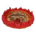 thumbnail image 2 of Gothic Arch Devil Skull Face Fire Wheel Flame Hell Bone Cigarette Ashtray Figure, 2 of 7