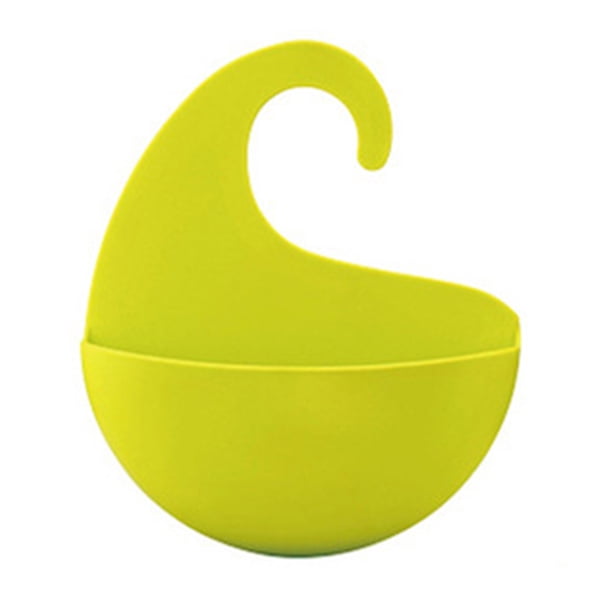 Cesta colgante de pared para baño DIY, cesta de almacenamiento de plástico para cocina para esponja, cepillo, jabón y toalla Adepaton 2034910-1