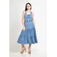 thumbnail image 1 of Vestido denim con cinto Roman Fashion /Juvenil, 41548 (Azul medio) azul G, 1 of 6