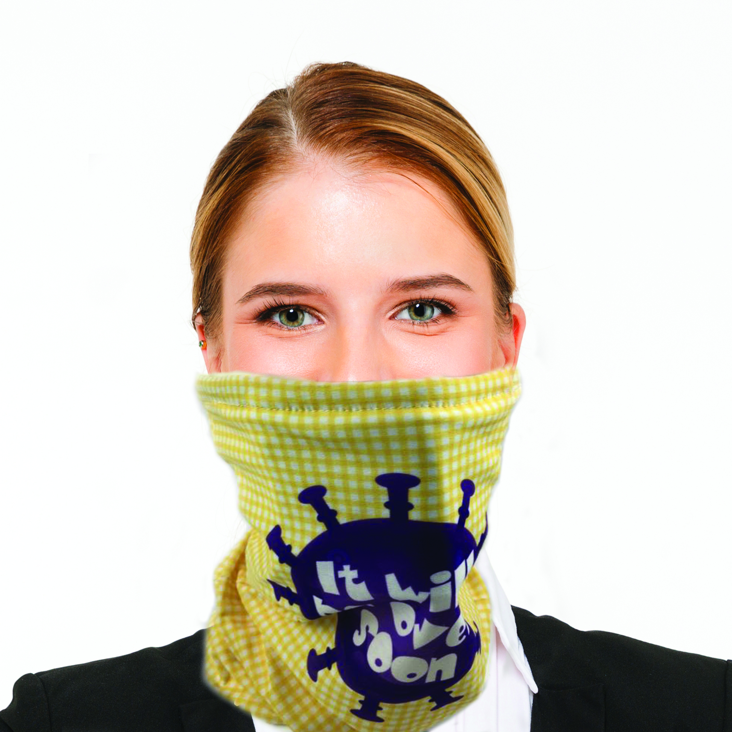 Bandana Scarf Face Mask with 2 Carbon Filters Neck Gaiter, Cloth Headband for Men & Women