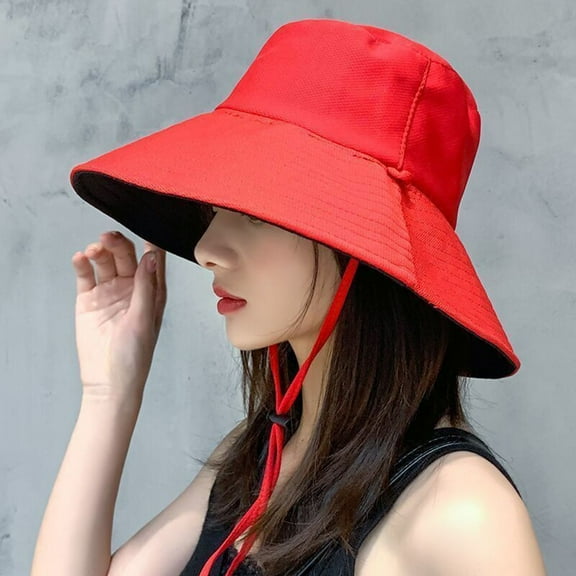 WCJM Sun Hats For Women Uv Protection Polyester Sun Hat Black Sun Hats One Size