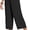 Black, variant on Capri Pants for Women Drawstring Casual Palazzo Trousers with Pockets Loose High Waisted Wide Leg Lounge Lightweight Flowy Pants for women Summer, Black