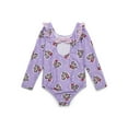 thumbnail image 2 of Character Toddler Girl Long- Sleeve Ruffle One- Piece Swimsuit, Sizes 12M-5T, 2 of 3