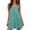 Blue, variant on Hkoxplj Womens Cotton Blend Nightgown Square Neck Ruffle Fly Sleeve Short Dress with Pockets Smocked A Line Casual Sleepwear Summer Loungewear Beach Outfit Plus Size Solid Color Soft