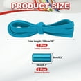 thumbnail image 2 of Uxcell No Tie Shoelaces Tieless Elastic Shoe Laces with 2 Metal Locks Buckles Fit for Adults Sneakers Canvas Shoes Light Blue, 2 of 7