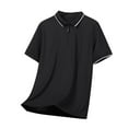 thumbnail image 2 of Men's Short Sleeve Shirts Stretch Stain Shield Casual Button Down Shirts Solid Formal Shirt, 2 of 5