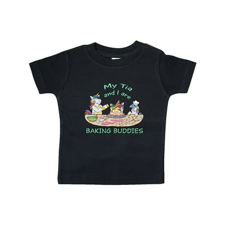 

Inktastic My Tia and I are Baking Buddies Gift Baby Boy or Baby Girl T-Shirt