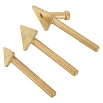 3Pcs Iron Plastic Welder Soldering Iron Tips Copper Repair Triangular Smoothing Welding Tips Replacement Tips