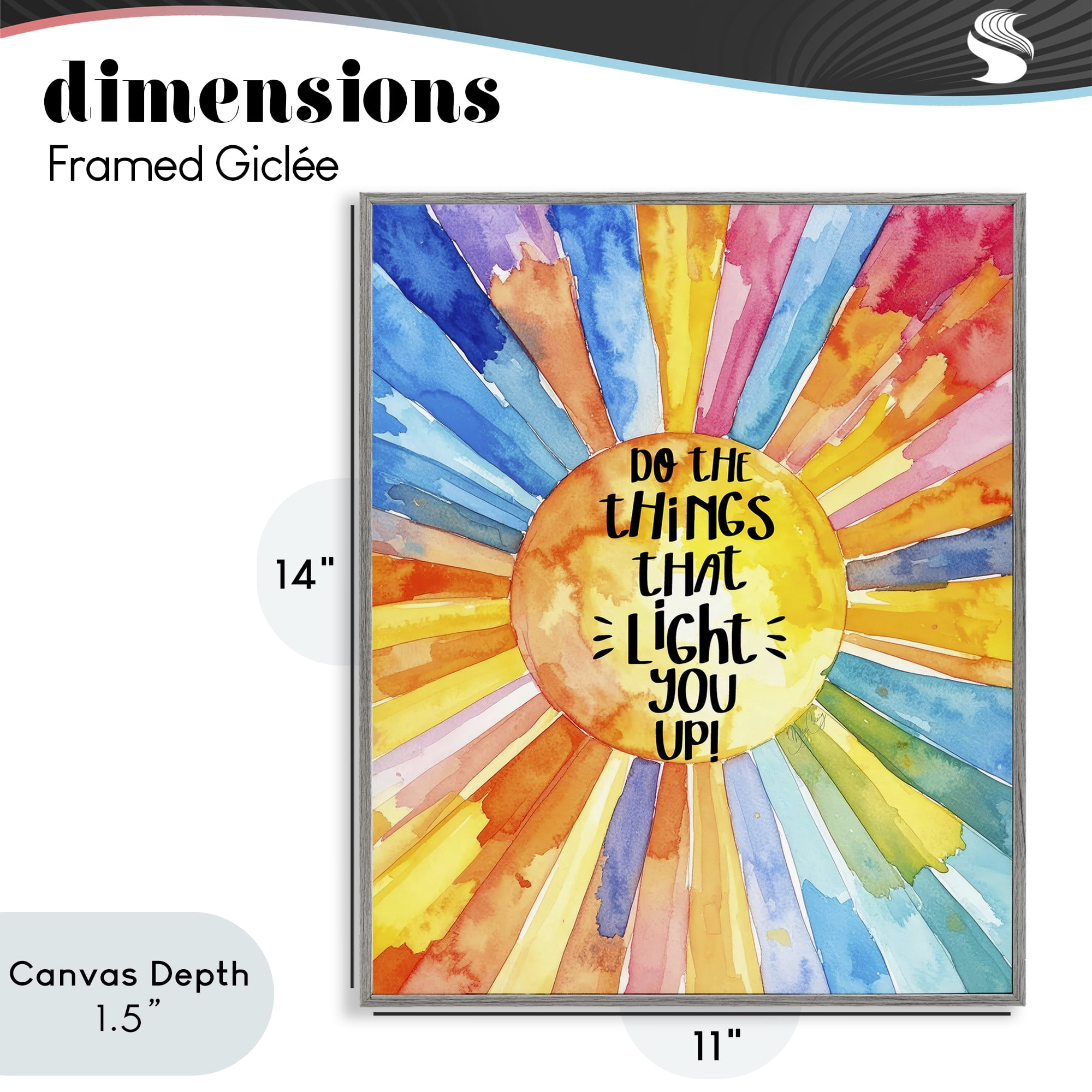 Stupell Industries Things That Light You Up Gray Framed Giclee Art, design by Shelly Craig