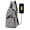 Gray, variant on Men Belt Charging USB Port Chest Bag Daypack Crossbody Backpack for Travel Sports Running Hiking (Gray)