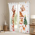 thumbnail image 3 of Manfei Cartoon Gingerbread House Black Out Curtains,Cute Christmas Reindeer Curtains Pack of 2 (42x63 Each),Cute Chic Xmas Tree Bedroom Curtains For Kids Gitl,Ultra Soft Home Decor, 3 of 6