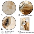 thumbnail image 3 of Designart "Simplistic Beige Camel I" Animals Camel Floater Framed Wall Art Prints, 3 of 5