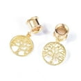 thumbnail image 4 of Exquisite Fashion Tree Pendant Earring Expansion Piercing Jewelry(Gold/12mm), 4 of 7
