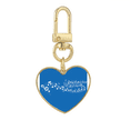 thumbnail image 1 of Blue Dancg Music 5-le Staff Gold Heart Keychain Metal Keyring Holder, 1 of 3