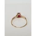 thumbnail image 5 of Natural Ruby Gemstone Ring, Oval Cut Ring, 925 Yellow Gold Plated Sterling Silver Ring Wedding Gift For Him, 5 of 5