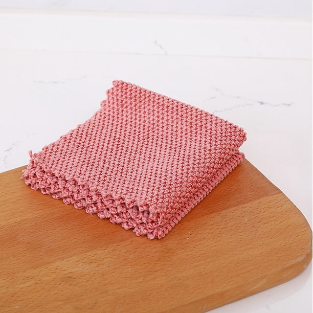Oleegame 1PC Ten Dollar Items Kitchen Tool Tableware Dish Towel Nonstick Oil Fast Dish Cloths Cleaning Cloth Wiping Rag Dish Rags Super Absorbent Coral Dish Towel