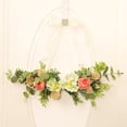 thumbnail image 4 of HuiXinOu Artificial Floral Wreath for Spring Easter Door Decor, Faux Flower Window Hanging Garland for Home, Indoor Outdoor Seasonal Decoration, 18 Inch, 4 of 6