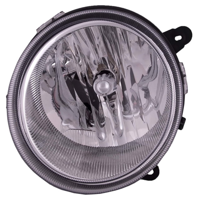 HEADLIGHTSDEPOT Headlight CAPA Certified Left Hand Driver Side Compatible With Jeep Compass Patriot 2007-2017