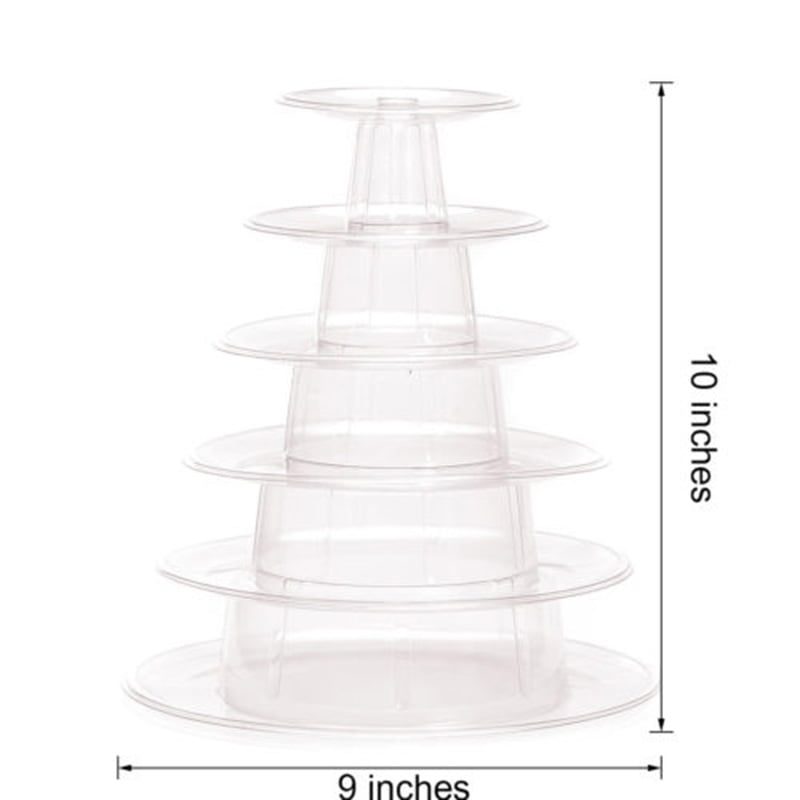 6-Tiers Macaron Display Stand Cupcake Tower Rack Stand Tray For Wedding Birth Y1 