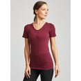 thumbnail image 2 of Kalon Women 4-Pack V-Neck T-Shirt Base Layer, 2 of 6
