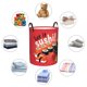 thumbnail image 4 of Fotbe Sushi Cesto de Ropa con Asas, Cesto Impermeable de Gran Capacidad, Bolsa de Lavado para Dormitorio, Cesto de Ropa con Ruedas y Asas-Medium, 4 of 6