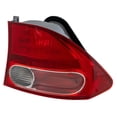 thumbnail image 3 of For Honda Civic 2006 2007 2008 Tail Light Assembly Passenger Side | Outer | Clear & Red Lens | Chrome Housing | Replacement For HO2801165 | 33501SNAA02, 3 of 7