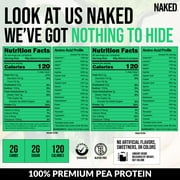 Naked Pea - 2LB 100% Pea Protein Powder from North American Farms - Unflavored Vegan Pea Protein Isolate - Plant Protein Powder, Easy to Digest - 30 Servings