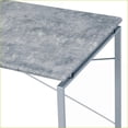 thumbnail image 5 of Desks, Industrial Faux Concrete Top Writing Desk with Silver Metal Sled Base | Silver | Metal, 5 of 5
