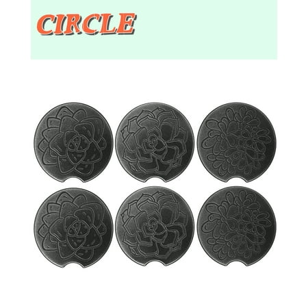 

Car Coasters with Protective Cork Backer