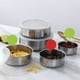 thumbnail image 1 of Contenedor Alimentos Acero Inoxidable 5 Piezas Caja Almuerzo Sellada de Almacenamiento Verduras con Tapas Caja de Almacenamiento de Alimentos TazóN de Caja de Almuerzo, 1 of 5