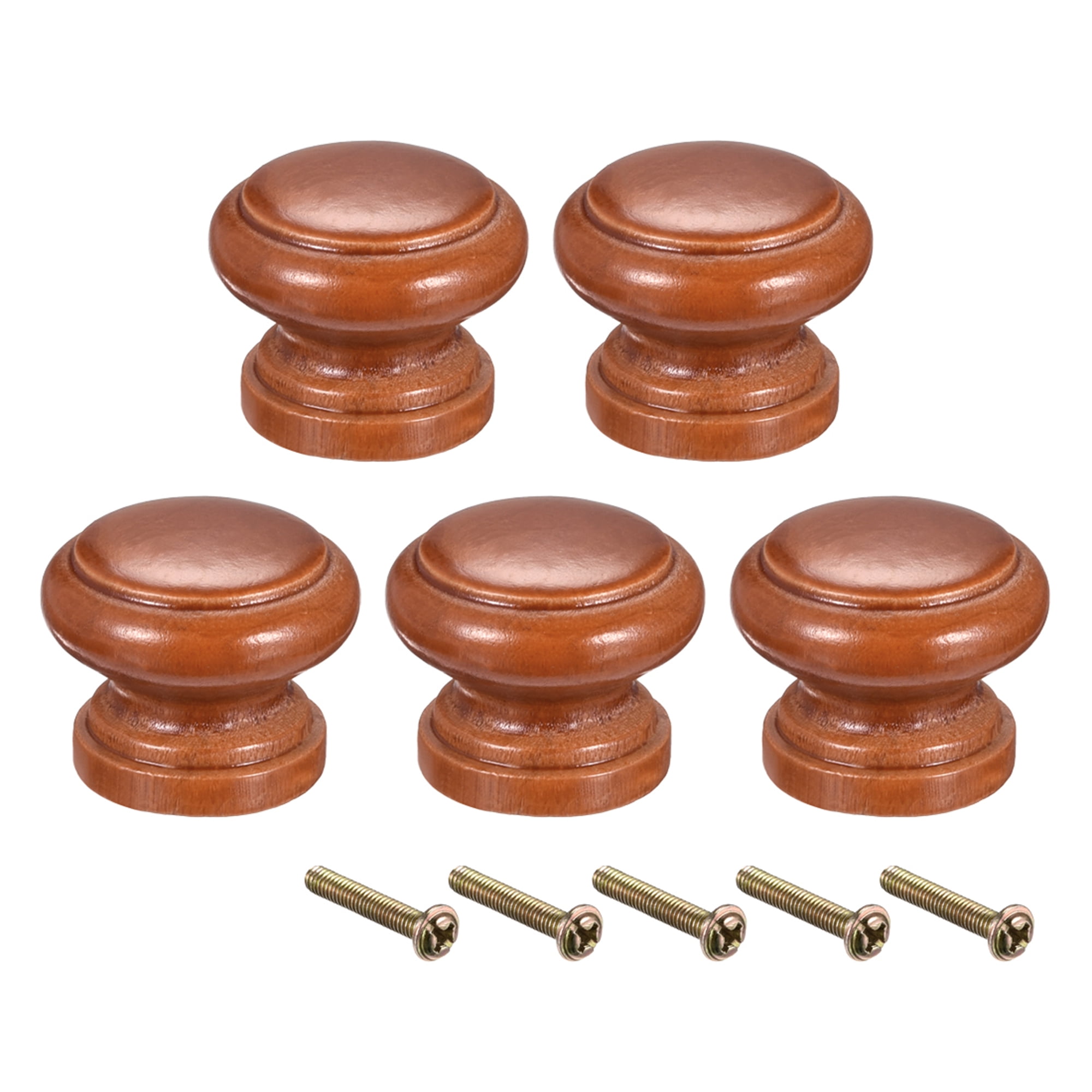 Round Pull Knob Handle 30mm Dia Furniture Kitchen Drawer 5Pack