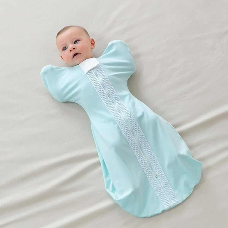 bangyoudaoo Baby Wearable Blanket Newborn Swaddle with Arms Up Cotton Baby Sleep Bag with 2 Way Zipper Soft Transition Sleep Sack 6 9 Months Pink
