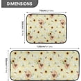 thumbnail image 2 of SKYSONIC Sunflowers Beehive Kitchen Rugs Set of 2, Daisy Bee Floor Runner Area Rug Washable Carpet Mat Perfect for Living Room Bedroom Entryway, 2 of 7