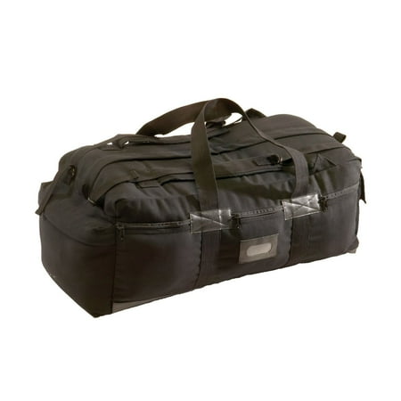 Texsport Zippered Durable PVC Material Canvas Outdoor Sports Tactical Bag, Black