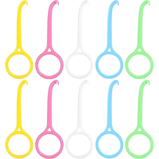 10 piezas (color) herramienta de extracción de aparatos de ortodoncia, herramienta de extracción de aparatos fijos, gancho para dientes, aparatos invisibles, kit de extracción de aparatos de limpiez