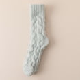 thumbnail image 4 of Wuxian Womens Socks Solid Fuzzy Crew Socks Thick Warm Plus Stockings Soft Winter Thermal Stocking Comfy Dailywear,C,One Size, 4 of 4