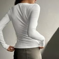 thumbnail image 5 of WBQ Women's Ribbed Sweater Long Sleeve Slim Knitted Pullover, 5 of 8