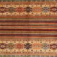 thumbnail image 1 of Ahgly Company Machine Washable Indoor Square Contemporary Peru Brown Area Rugs, 7' Square, 1 of 7