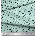 thumbnail image 3 of Soimoi Green Cotton Voile Fabric Rocket & Spaceship Galaxy Decor Fabric Printed Yard 56 Inch Wide, 3 of 3