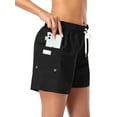 Adoretex Women's Board Short Swimsuit (FB006) Black XLarge