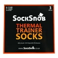 thumbnail image 2 of Sock Snob - 3 Pairs Mens Thick Cushioned Low Cut Ankle Thermal Trainer Socks, 2 of 2