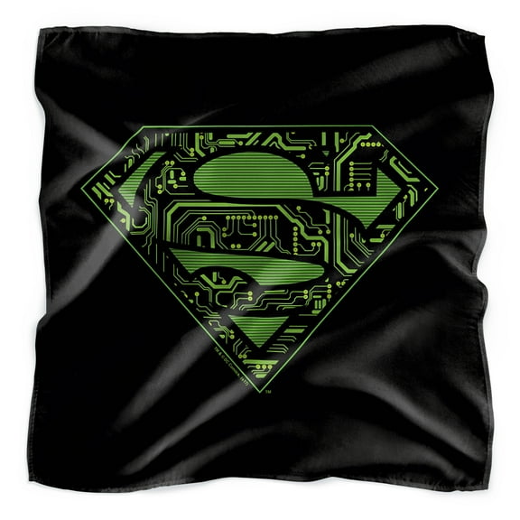 Superman Circuits Shield Bandana (21 in x 21 in)