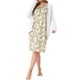 thumbnail image 2 of Vestido de Noche Floral de Manga Larga para Mujeres con Puños Elásticos y Bolsillo Midi Color Verde Claro, 2 of 6