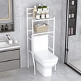 thumbnail image 2 of Behome Over The Toilet Storage Shelf, 3-Tier Bathroom Organizer Saver Space Rack, Classic Black, 2 of 5