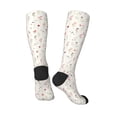 thumbnail image 5 of Lsque Wildflower Watercolor Printed Crew Socks Men's Women's LightWeight Thin Casual Calf Socks ,Knee High Socks,Cotton Socks, 5 of 9
