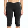 thumbnail image 2 of LoTiSee Women High Waist Knee Length Stretch Capri Leggings, Premium Cotton Skin-friendly Comfortable Casual Cropped Long Tights For Daily Sports, 2 of 5