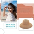 thumbnail image 3 of 1pc Straw Hat Outdoor Large Brim Sunshade Hat Woven Breathable Sun, 3 of 4