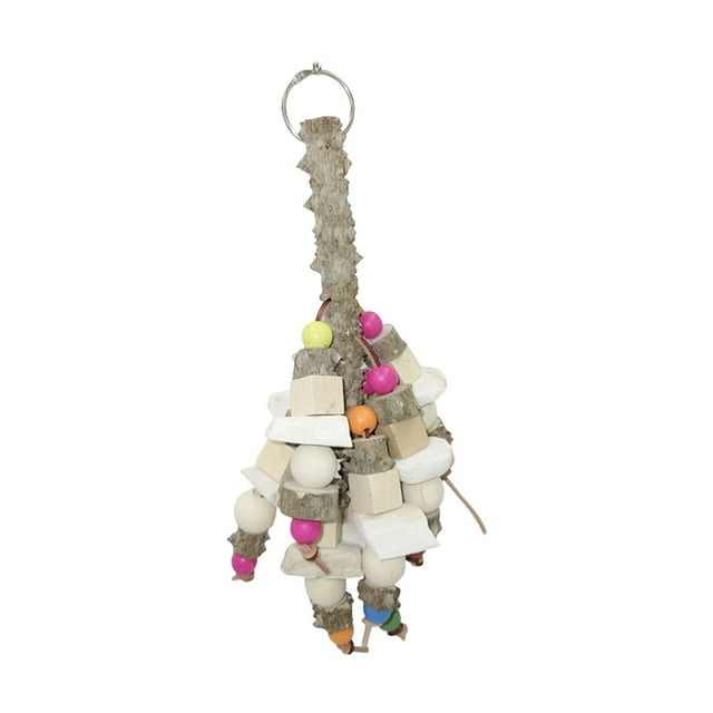 Juguete Colorido Para Masticar Loros, Mordedura De Madera Duradera Para Escalar Para Guacamayos Canarios Colco masticar loro